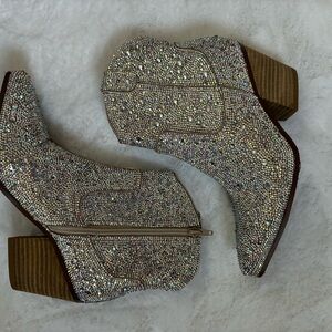 Sparkly Short Booties